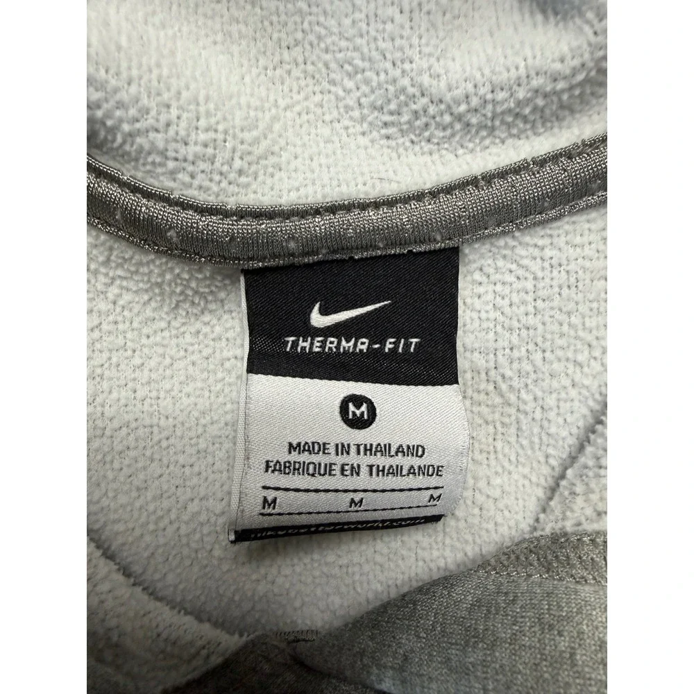 Nike Therma-FIT Hoodie Mens Medium Gray Pullover Fleece Sweatshirt 518115-063